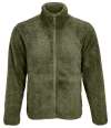 04022 Unisex Finch Fluffy Jacket Army colour image
